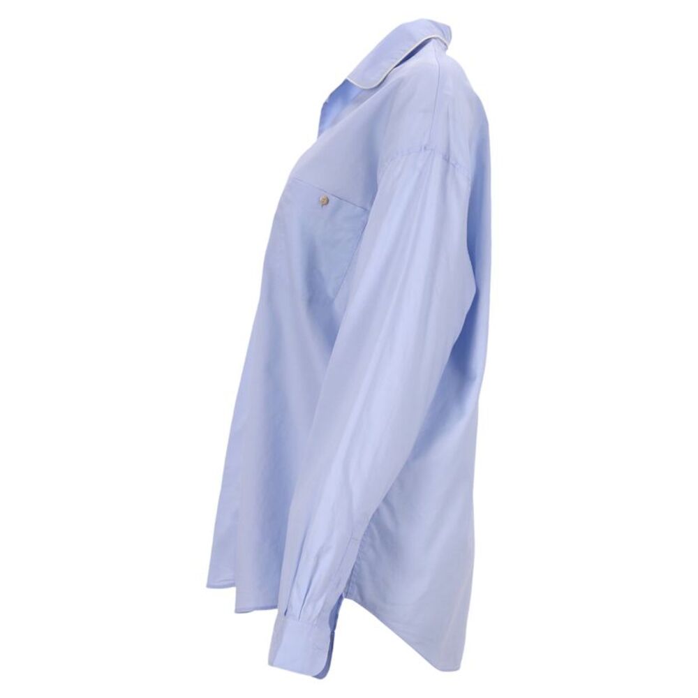 Gucci Button-Down Shirt in Light Blue Cotton - Picture 2 of 5